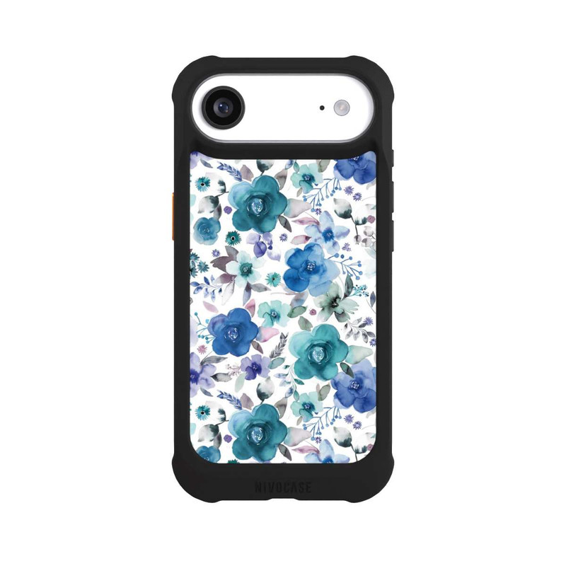 iPhone Air NIVOmax Winterblumensträuße Blau