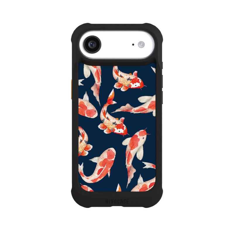 iPhone Air NIVOmax Poisson corail sur fond bleu