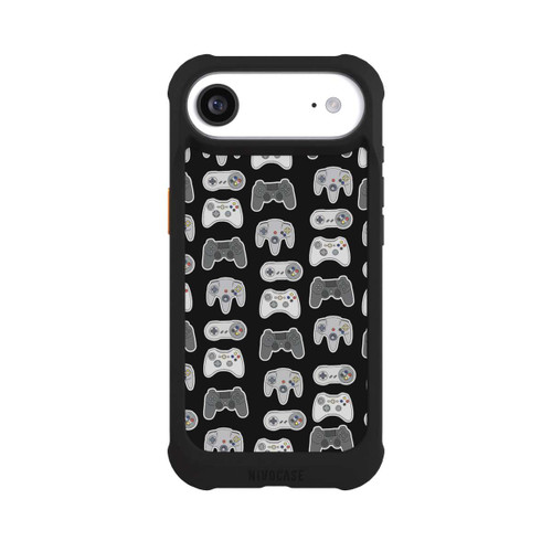 Apple iPhone Air NIVOmax Controller Pattern Black Background