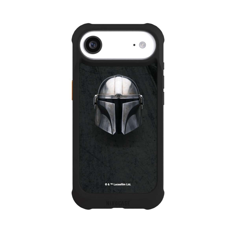 iPhone Air NIVOmax Schwarzer Mandalorianer Helm