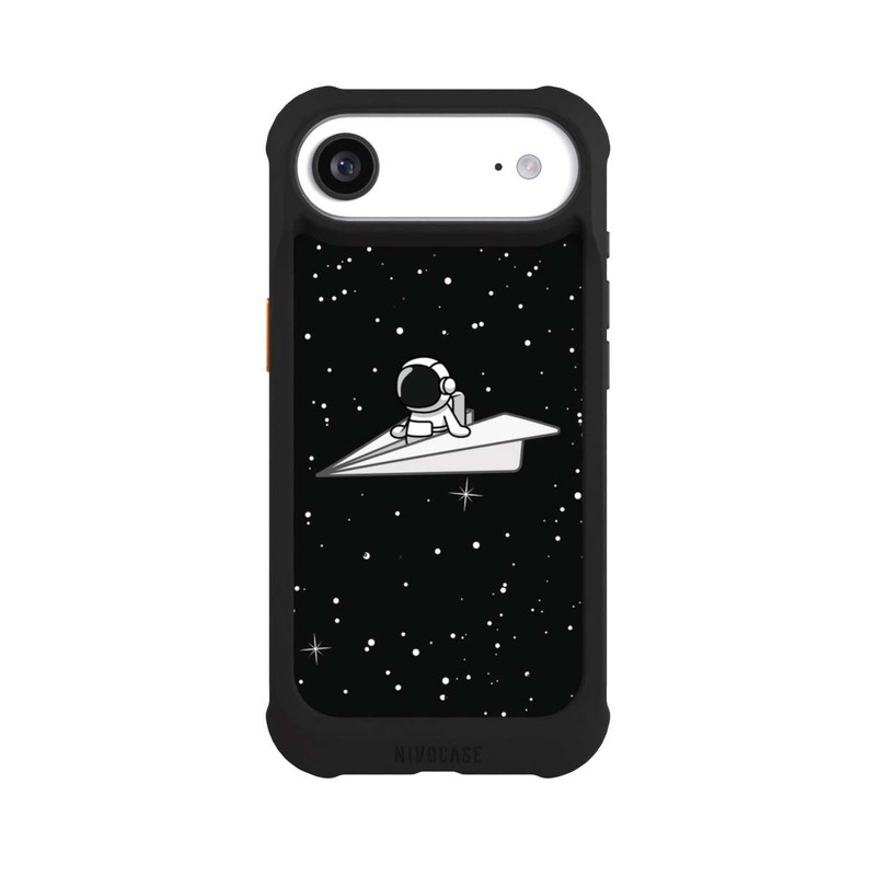 iPhone Air NIVOmax Astronaut Paper Plane Comic