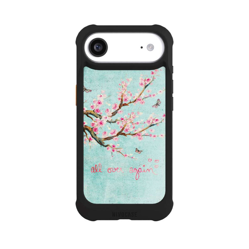iPhone Air NIVOmax Motif d'arbre en fleurs de cerisier bleu