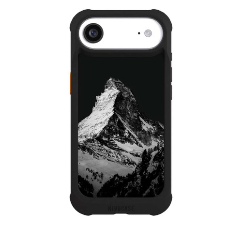 Apple iPhone Air NIVOmax Snow Capped Mountains Grayscale