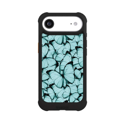 Apple iPhone Air NIVOmax Teal Schmetterlinge