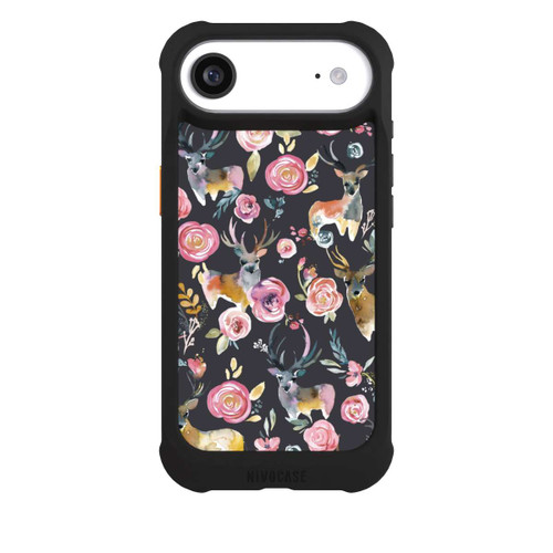 Apple iPhone Air NIVOmax Deers and flowers Anthracite