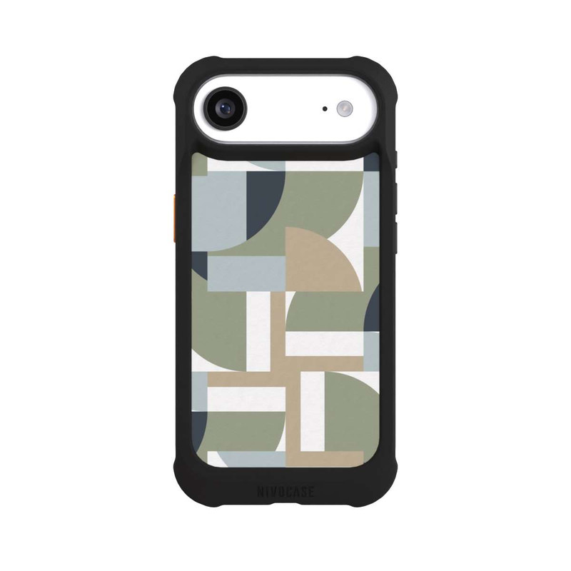 iPhone Air NIVOmax Futuristische Bauhaus Polygone Beige
