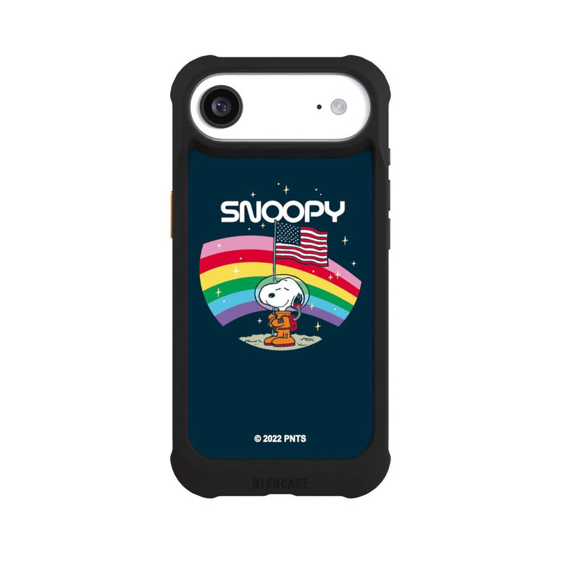 iPhone Air NIVOmax Snoopy Weltraumreisender Regenbogen