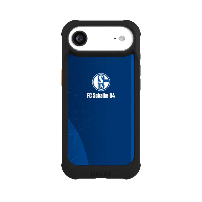 iPhone Air NIVOmax Schalke 04 Blauer Hintergrund Mit Logo