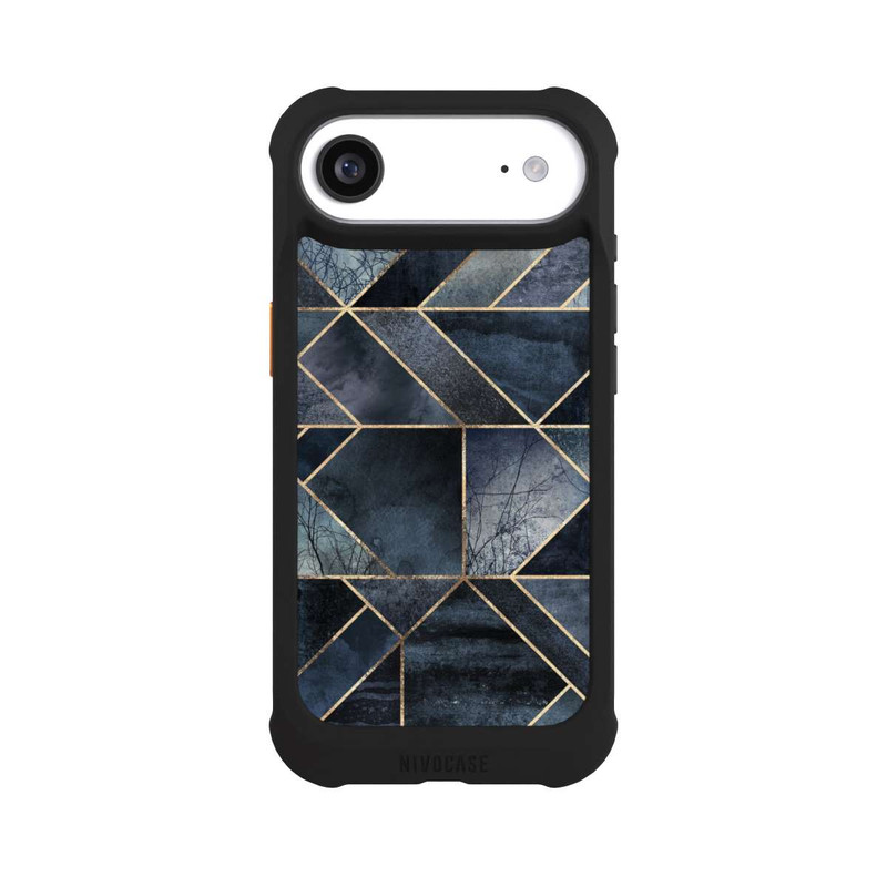 iPhone Air NIVOmax Abstraktes Natur-Dunkelblau