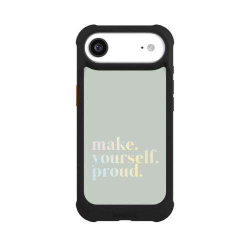 Apple iPhone Air NIVOmax Make Yourself Proud Zitat-Minze und Farbverlauf