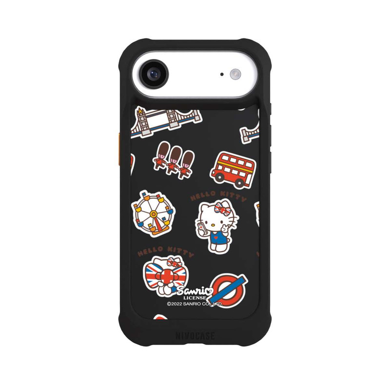 iPhone Air NIVOmax Hello Kitty Londoner Abzeichen Transparent