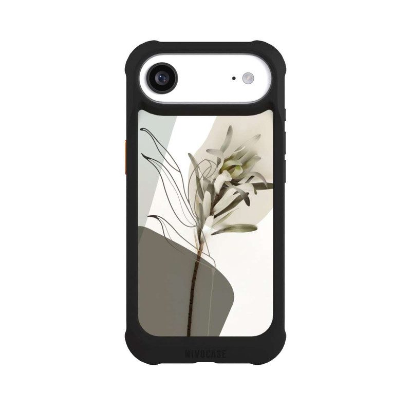 iPhone Air NIVOmax Boho Line Art Olivgrün