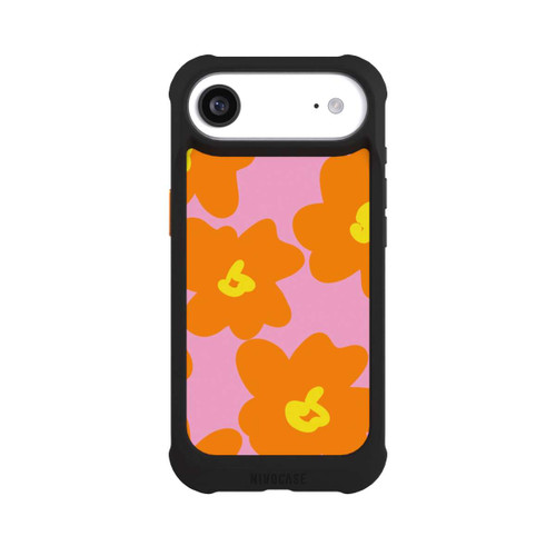 Apple iPhone Air NIVOmax Retro floral pattern pink and orange