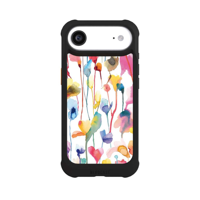 iPhone Air NIVOmax Aquarell Wildblumen bunt