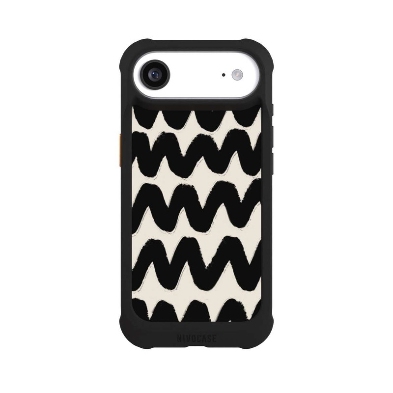 iPhone Air NIVOmax Vagues Noires Pattern