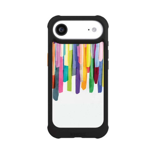 Apple iPhone Air NIVOmax Rayures colorées fond blanc