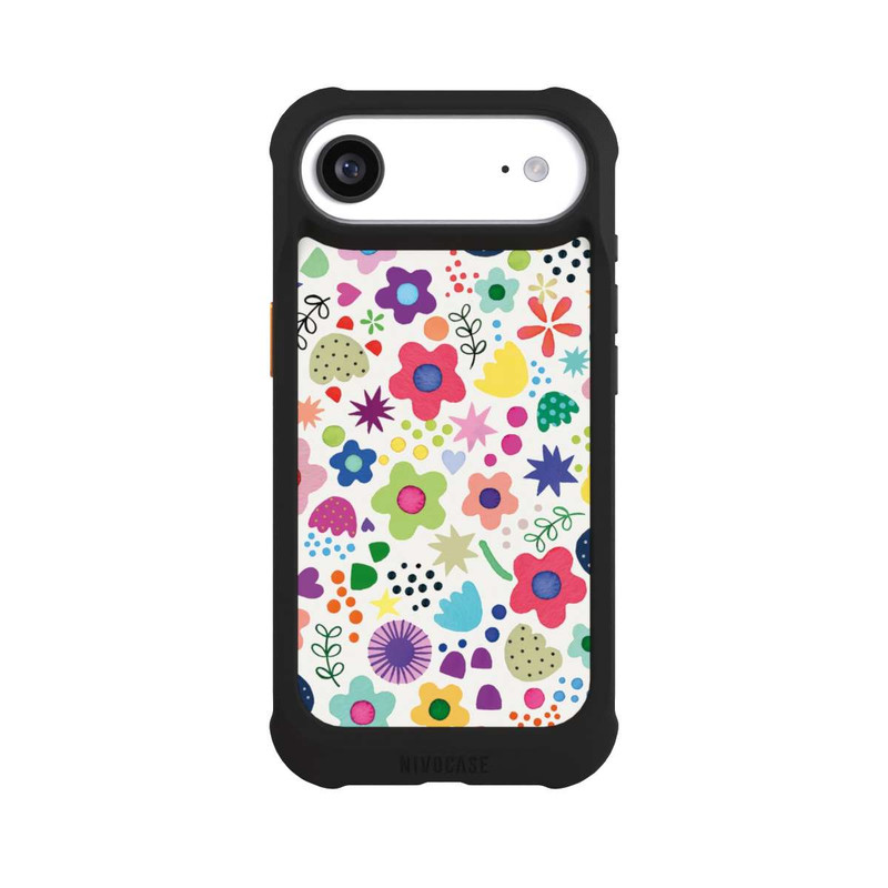 iPhone Air NIVOmax Psychedelische Blumen bunt