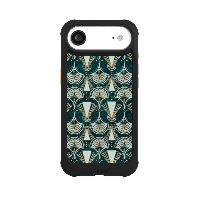 iPhone Air NIVOmax Art Deco Green Pattern