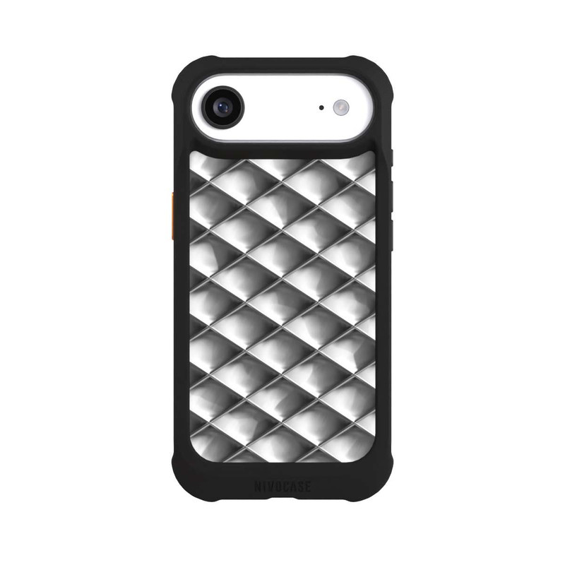 iPhone Air NIVOmax Carrés argentés Glamour