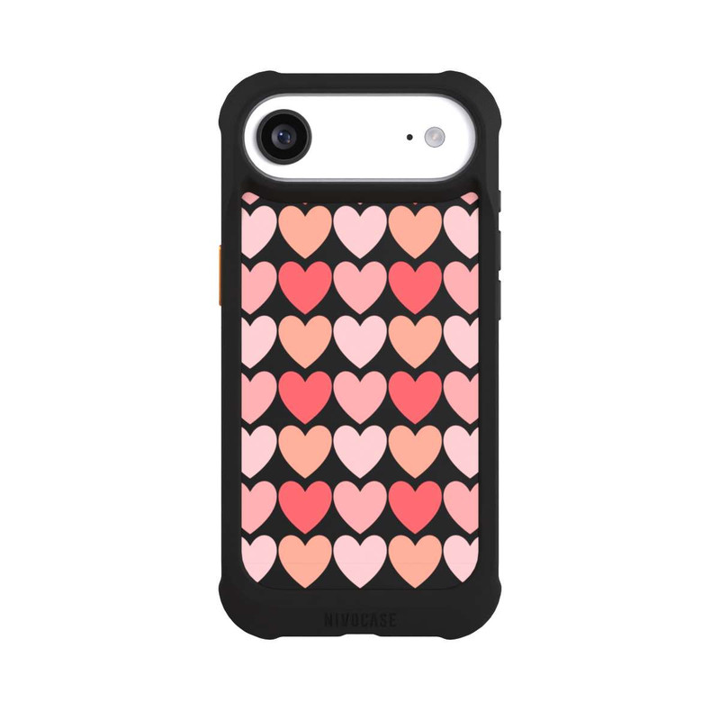 iPhone Air NIVOmax Rosa Schattenherzen