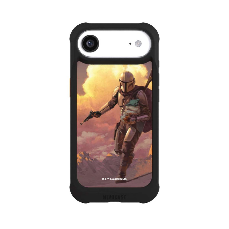 iPhone Air NIVOmax Les nuages ​​du coucher du soleil Mandalorien et Grogu