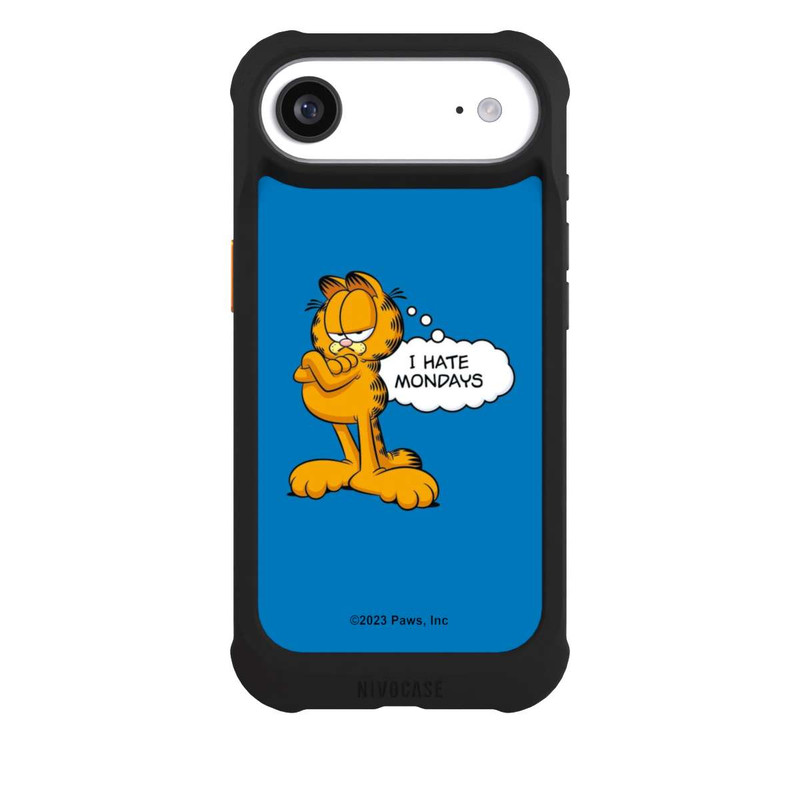 iPhone Air NIVOmax Garfield I Hate Mondays Blau