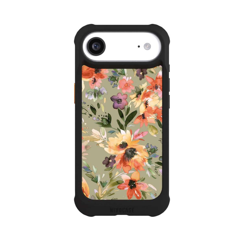 iPhone Air NIVOmax Malerische tropische Blumen Salbeigrün