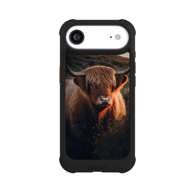 iPhone Air NIVOmax Vache Highland avec de grandes cornes avec IA