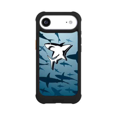 Apple iPhone Air NIVOmax Haie Muster Blau