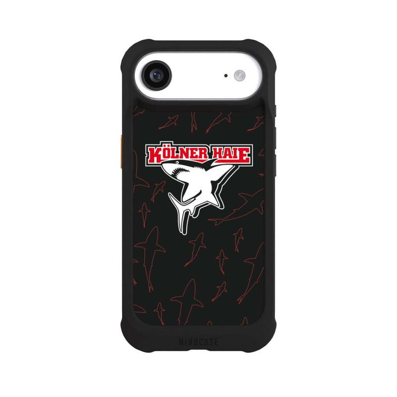 iPhone Air NIVOmax Haie Muster Rot