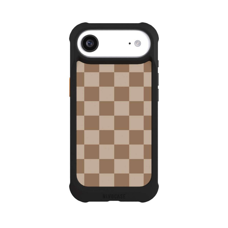 iPhone Air NIVOmax Braun Karo