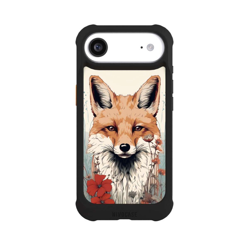 iPhone Air NIVOmax Renard avec des fleurs