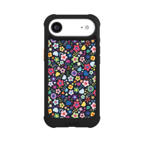 Apple iPhone Air NIVOmax Psychedelic Flowers Multi Black