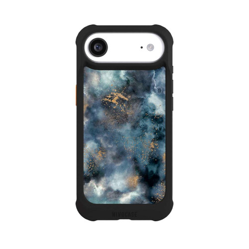 Apple iPhone Air NIVOmax Smoky Marble Watercolor Navy