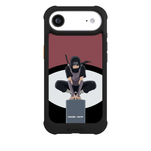Apple iPhone Air NIVOmax Itachi Uchiha Symbol Schwarzer Hintergrund
