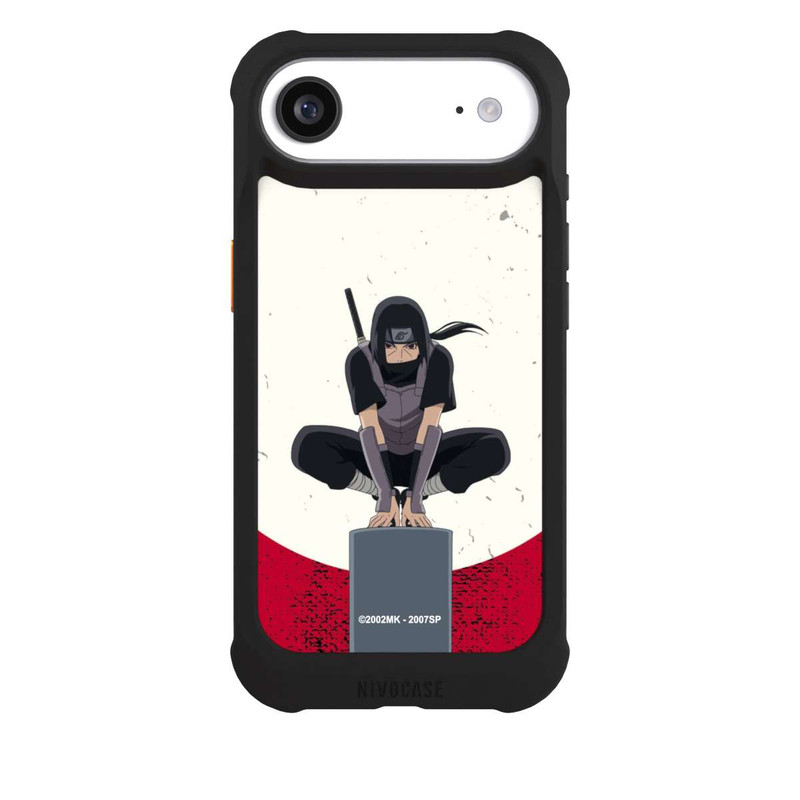 iPhone Air NIVOmax Itachi Uchiha Symbol Roter Hintergrund