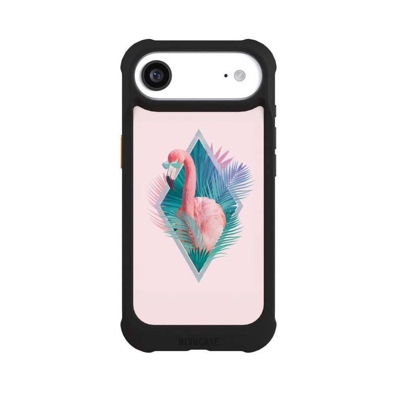 iPhone Air NIVOmax Tropical Leaves Flamingo