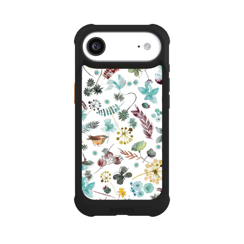 iPhone Air NIVOmax Papillon botanique Nature Bleu