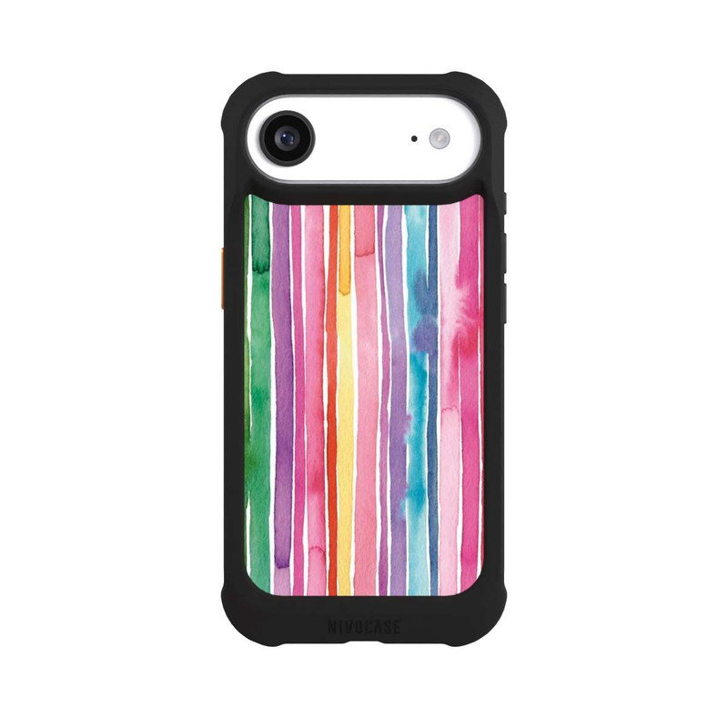 iPhone Air NIVOmax Camouflage Rainbow Stripes