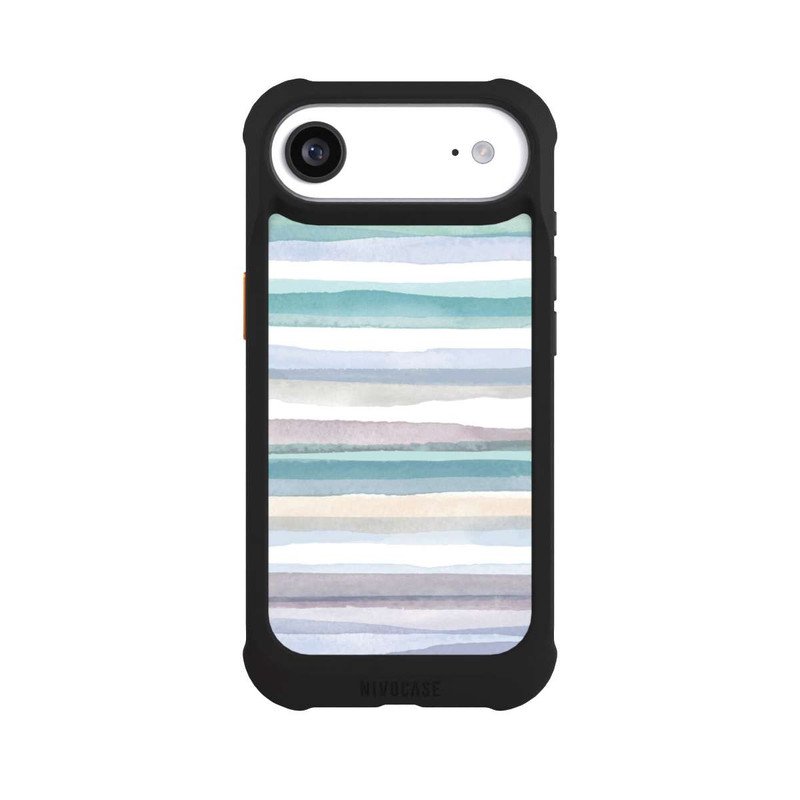 iPhone Air NIVOmax Pastel Stripes Blue