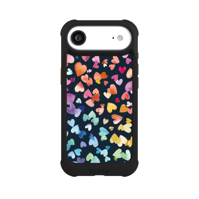 iPhone Air NIVOmax Valentines Hearts Black