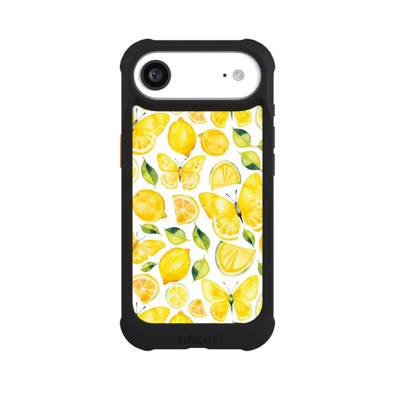 iPhone Air NIVOmax Lemon and butterfly pattern