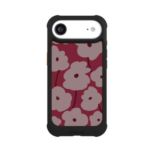 Apple iPhone Air NIVOmax Minimalistische Blumen Bordeaux
