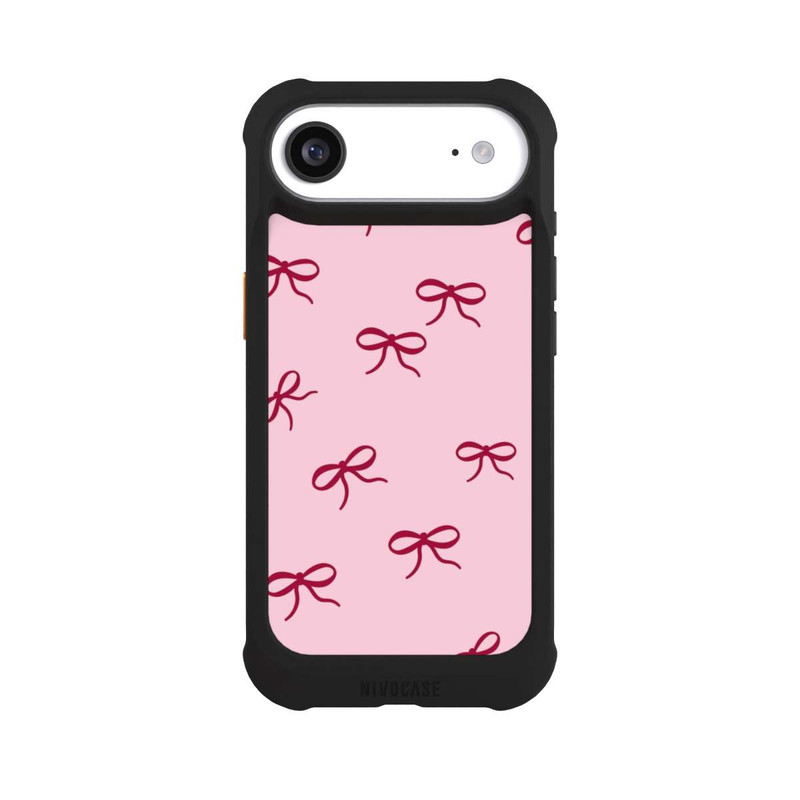 iPhone Air NIVOmax Bows Red Pink Pattern