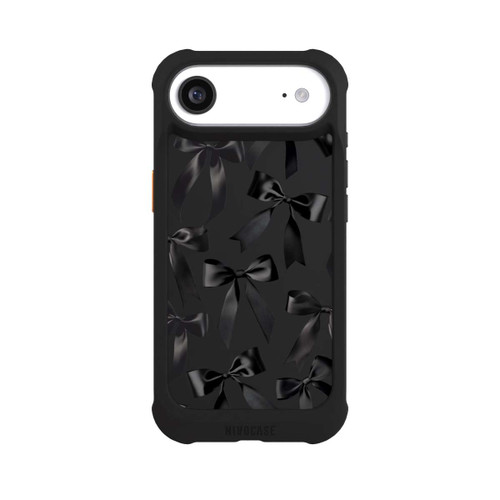 Apple iPhone Air NIVOmax Noeud en Satin Noir