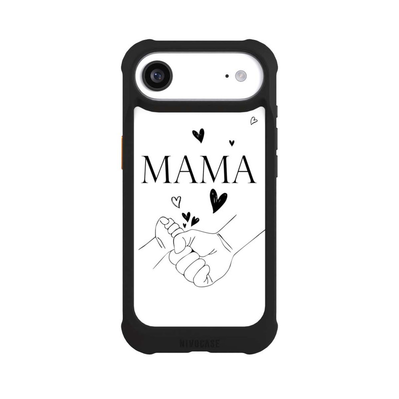 iPhone Air NIVOmax Muttertag Line Art Hände Schwarz Weiß