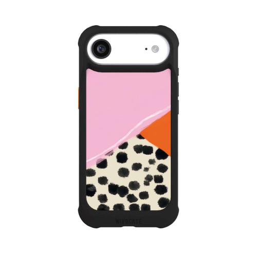 Apple iPhone Air NIVOmax Pink and Orange Modern Art with Dots