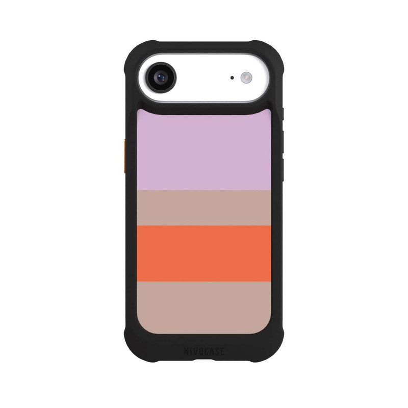 iPhone Air NIVOmax Moca Lila Orange Stripes
