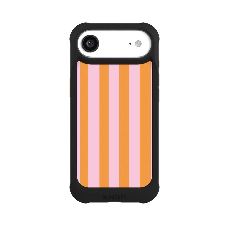 iPhone Air NIVOmax Orange Rosa Streifen