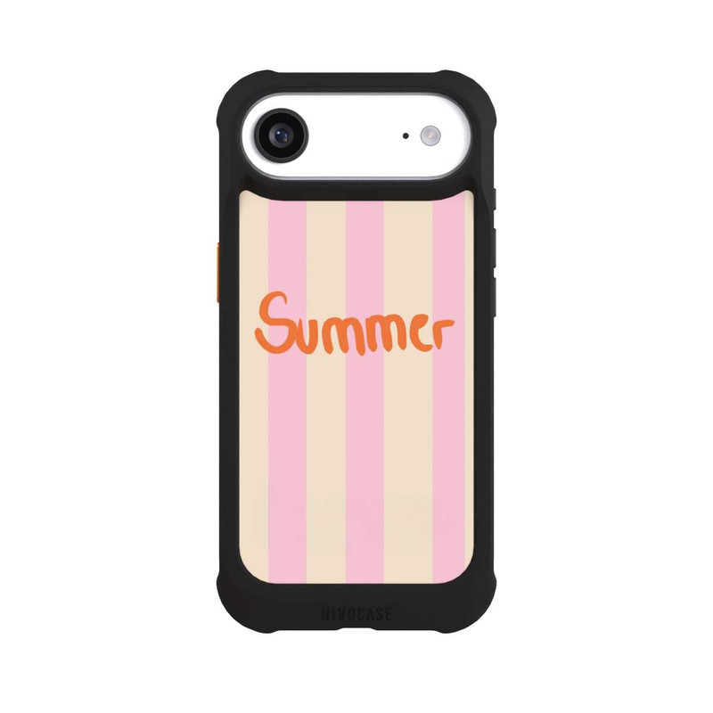 iPhone Air NIVOmax Summer Pink And Orange Stripes